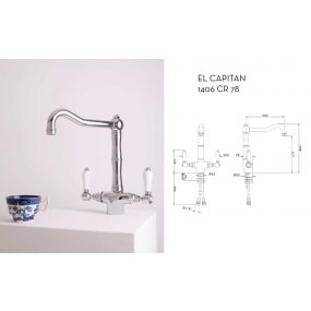 Nicolazzi El Capitan Rubinetto Cucina 1406_CR_78 - OFFERTA