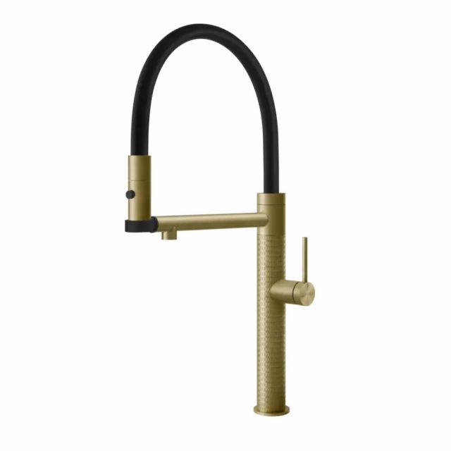 Gessi 316 Cucina Miscelatore Lavello 60212-Brass Brushed PVD