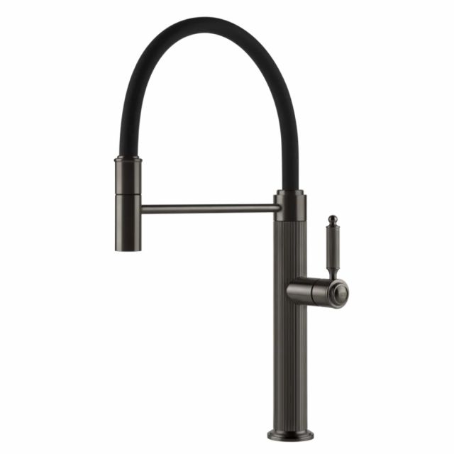 Gessi Venti20 Cucina Miscelatore Monocomando 60634-Black Metal Brushed PVD