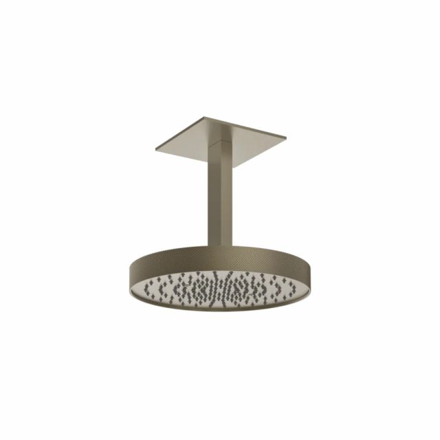 Gessi Tondo Shower Soffione a soffitto orientabile 63472 -Finox Brushed Nickel