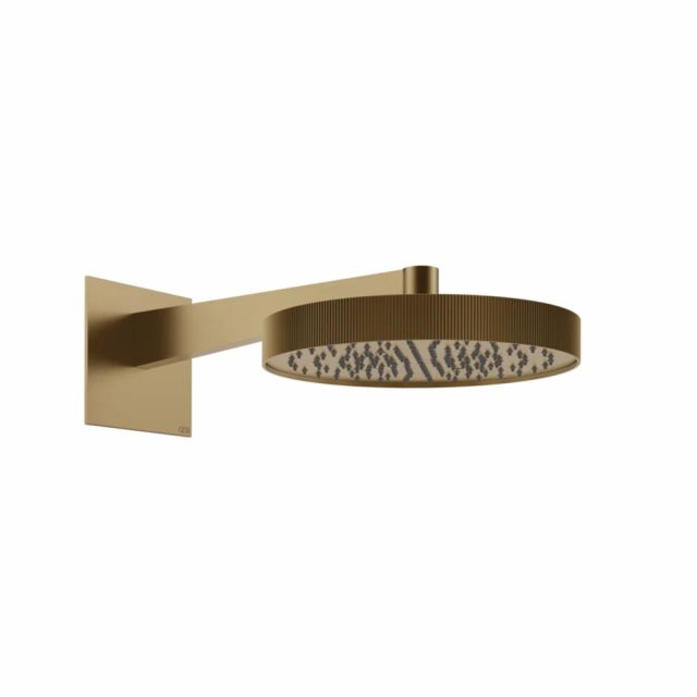 Gessi Tondo Shower Soffione a parete orientabile 63568-Warm Bronze Brushed PVD
