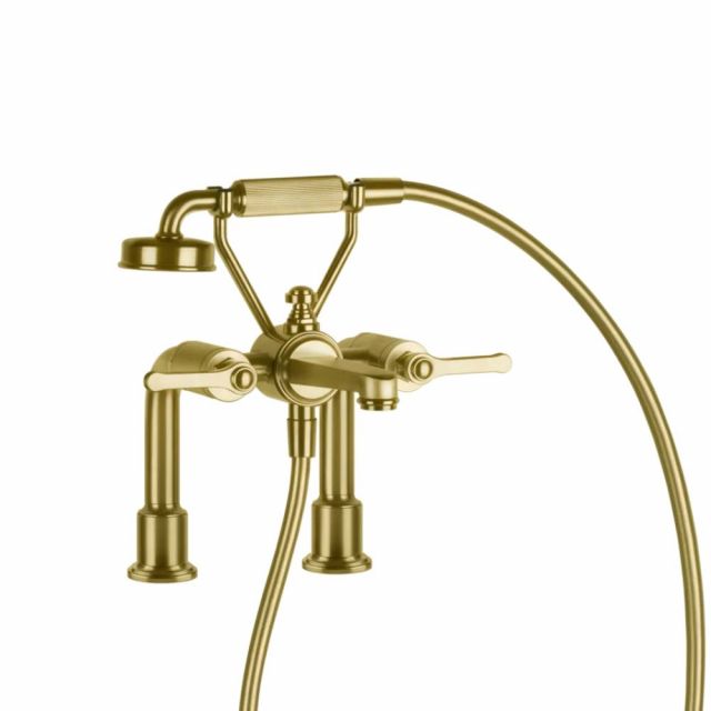 Gessi Venti20 Gruppo Bordo Vasca 65115-Gold Brushed PVD