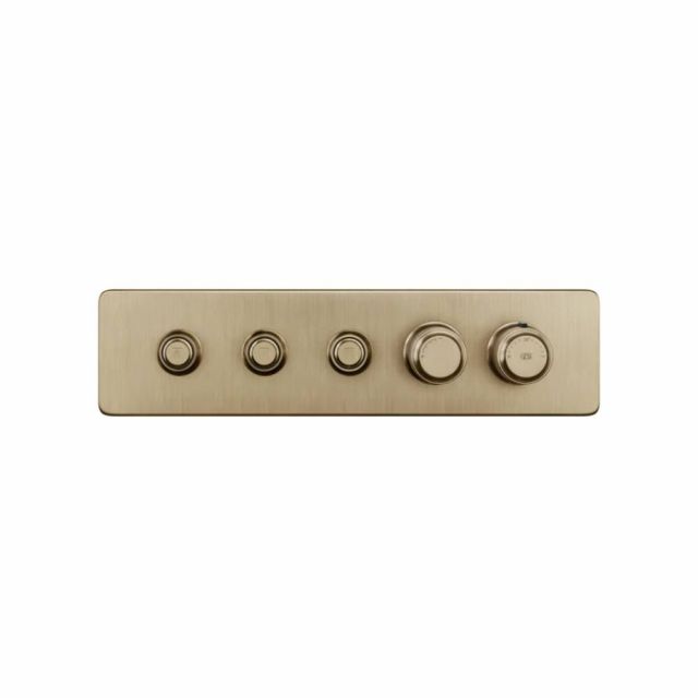 Gessi Hi-Fi Eclectic Linear Miscelatore Termostatico 65224+63013-Warm Bronze Brushed PVD