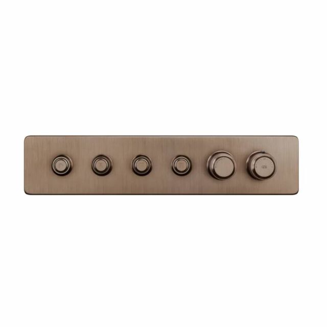 Gessi Hi-Fi Eclectic Linear Miscelatore Termostatico 65226+63015-Copper Brushed PVD