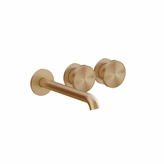Gessi Origini Waschtischmischer + Einbauteil 66236+66090-Warme Bronze gebürstetes PVD