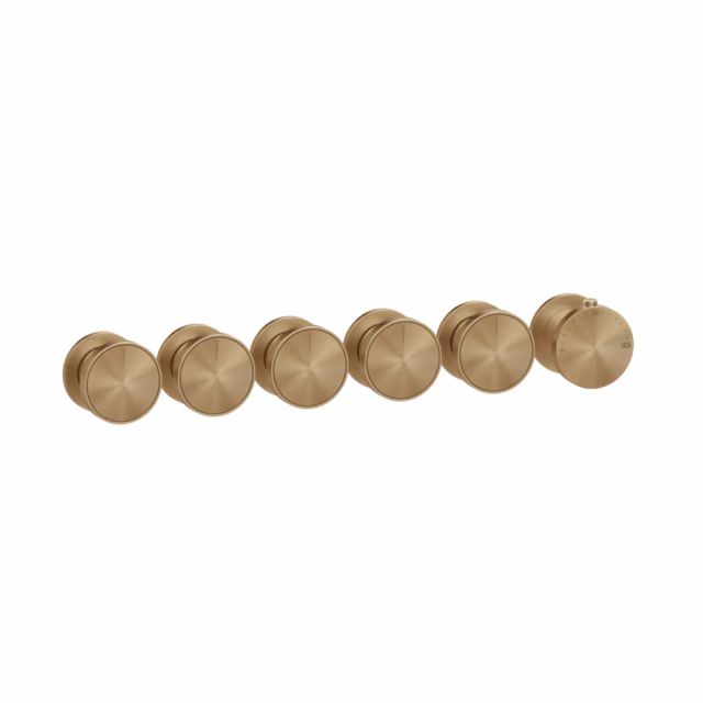Gessi Origini Thermostat-Brausemischer + Einbauteil 09263+66340-Warme Bronze gebürstetes PVD
