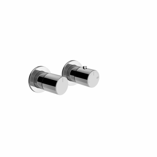 Gessi Habito Unito Miscelatore doccia termostatico a 1 via 70032+54169-Cromo