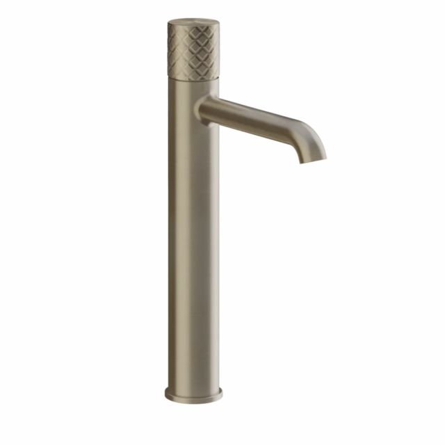 Gessi Habito Intreccio Miscelatore lavabo alto senza scarico 70104-Finox Brushed Nickel