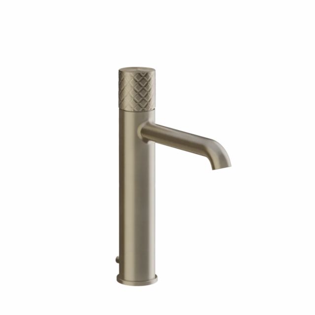Gessi Habito Intreccio Miscelatore lavabo medio 70105-Finox Brushed Nickel