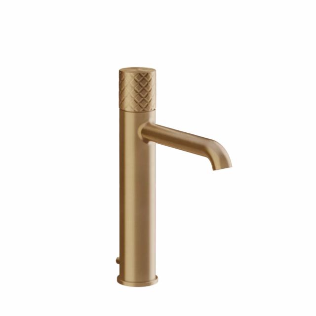 Gessi Habito Intreccio Miscelatore lavabo medio 70105-Warm Bronze Brushed PVD