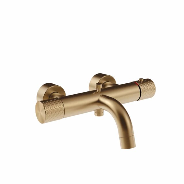 Gessi Habito Intreccio Miscelatore vasca termostatico 70113-Warm Bronze Brushed PVD