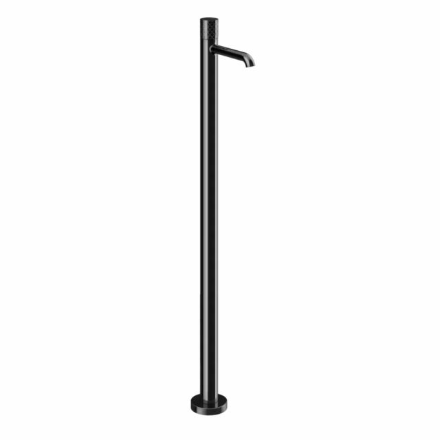 Gessi Habito Intreccio Miscelatore lavabo da terra 70195+46189-Black Metal PVD