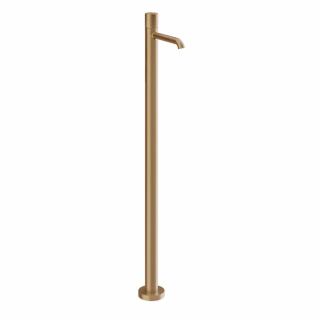 Gessi Habito Intreccio Miscelatore lavabo da terra 70195+46189-Warm Bronze Brushed PVD
