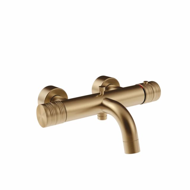 Gessi Habito Trame Miscelatore vasca termostatico 70313-Warm Bronze Brushed PVD