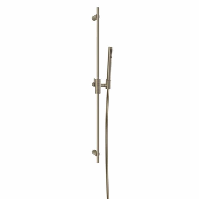 Gessi Habito Trame Asta saliscendi con doccetta anticalcare 70345-Finox Brushed Nickel