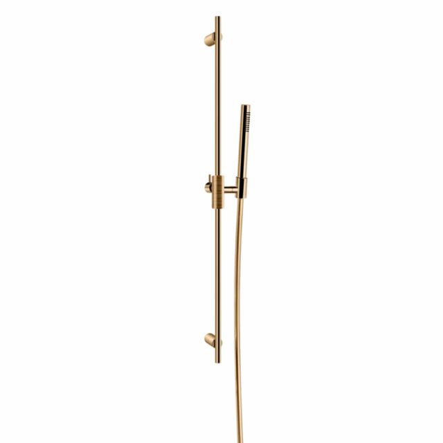 Gessi Habito Trame Asta saliscendi con doccetta anticalcare 70345-Warm Bronze PVD