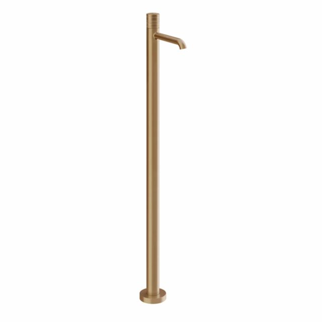 Gessi Habito Trame Miscelatore lavabo da terra 70395+46189-Warm Bronze Brushed PVD