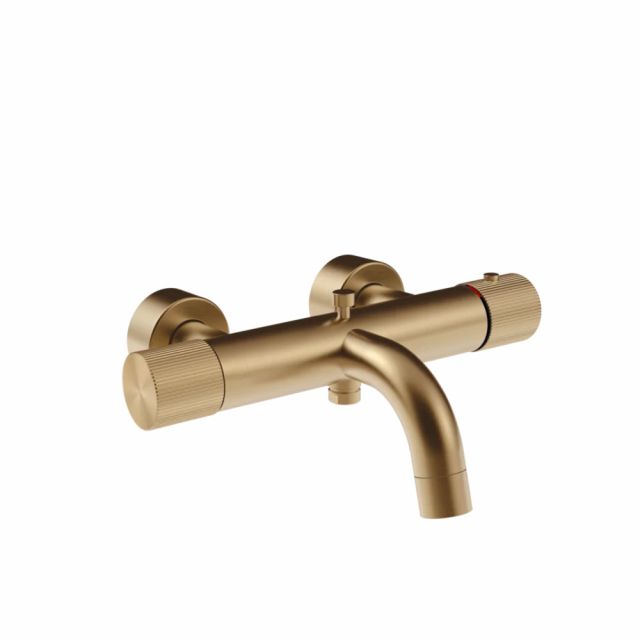 Gessi Habito Rigato Miscelatore vasca termostatico 70513-Warm Bronze Brushed PVD