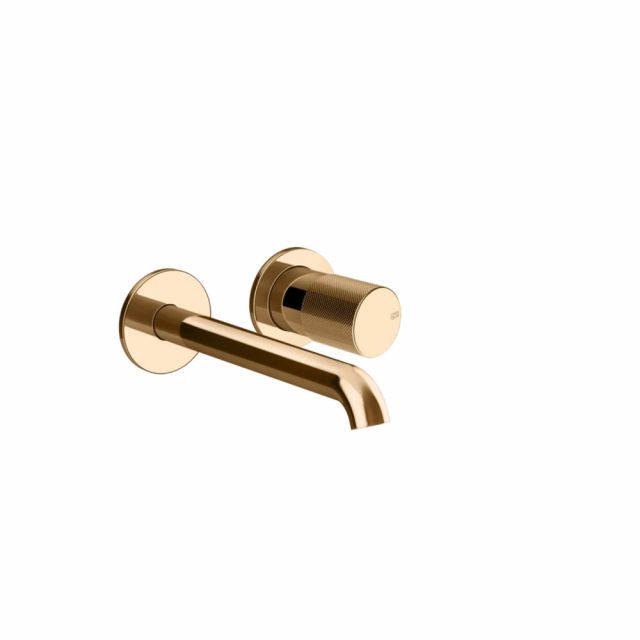 Gessi Habito Diamantato Miscelatore lavabo 70688+54198-Warm Bronze PVD