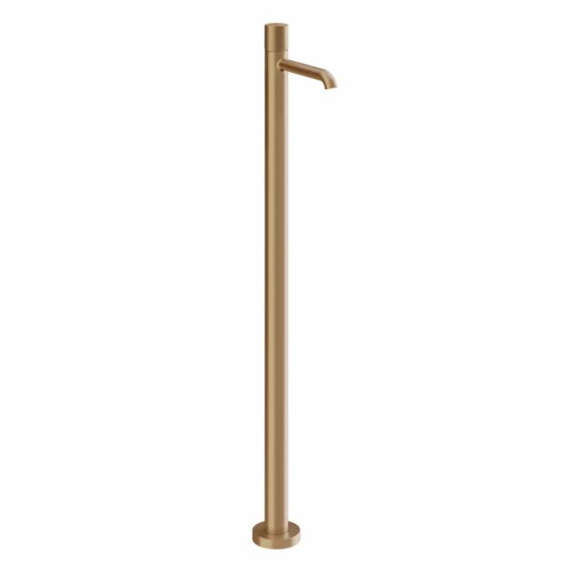 Gessi Habito Diamantato Miscelatore lavabo da terra 70695+46189-Warm Bronze Brushed PVD