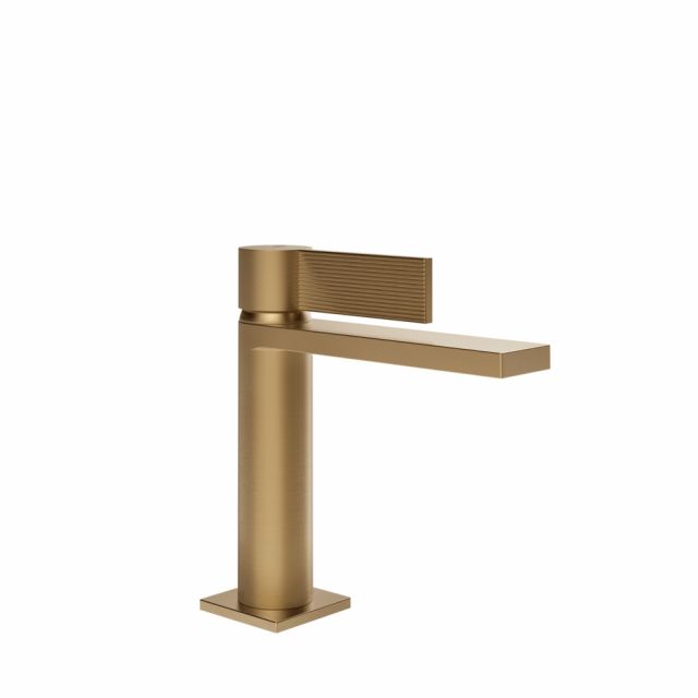 Gessi Inverso Rigato Miscelatore lavabo 73502-Warm Bronze Brushed PVD
