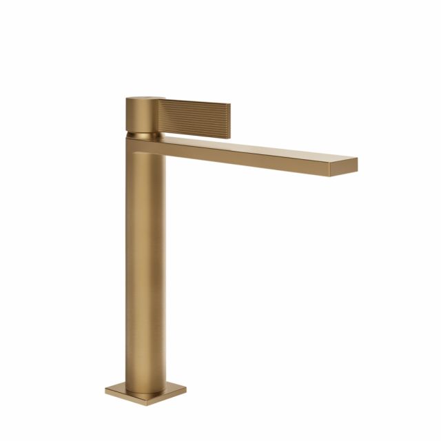 Gessi Inverso Rigato Miscelatore lavabo 73506-Warm Bronze Brushed PVD