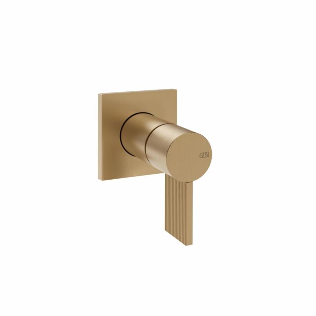 Gessi Inverso Rigato Miscelatore lavabo 73509+63412-Warm Bronze Brushed PVD