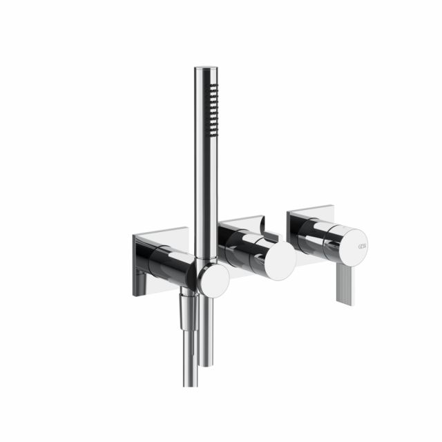 Gessi Inverso Rigato Wand-Brausemischer 73536+54139
