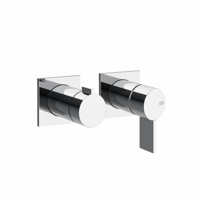 Gessi Inverso Rigato Wand-Brausemischer 73538+54073