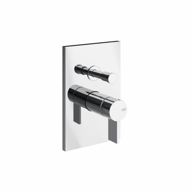 Gessi Inverso Rigato 2-Wege-Wandbatterie 73579+44673