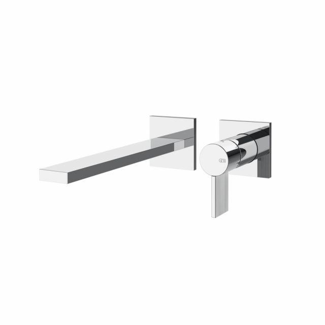 Gessi Inverso Rigato Waschtisch-Wandbatterie 73588+63397