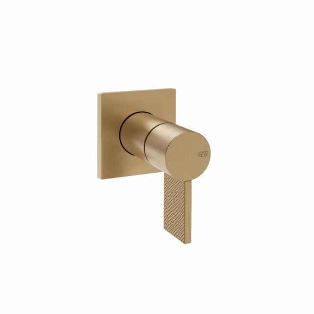 Gessi Inverso Diamantato Miscelatore lavabo a parete 73609+63412-Warm Bronze Brushed PVD