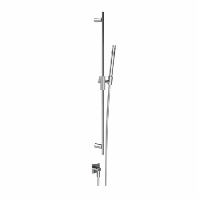Gessi Inverso Diamantato Asta saliscendi con presa acqua 73641-Cromo