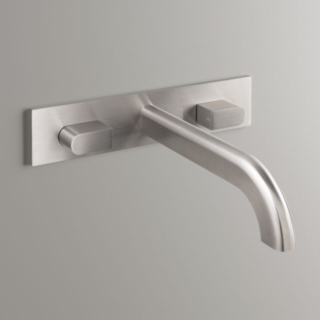 Cea Design Sixty Miscelatore lavabo SIX02+PTR56-Acciaio Satinato