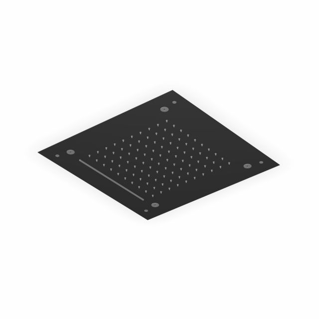 Zucchetti Sablier Soffione doccia multifunzione Z94293-Nero Opaco