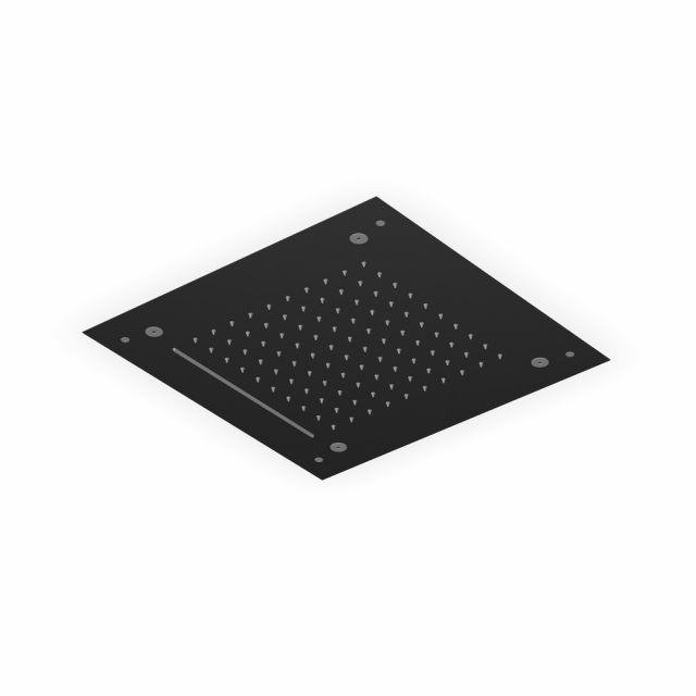 Zucchetti Sablier Soffione doccia multifunzione Z94293-Brushed Total Black PVD