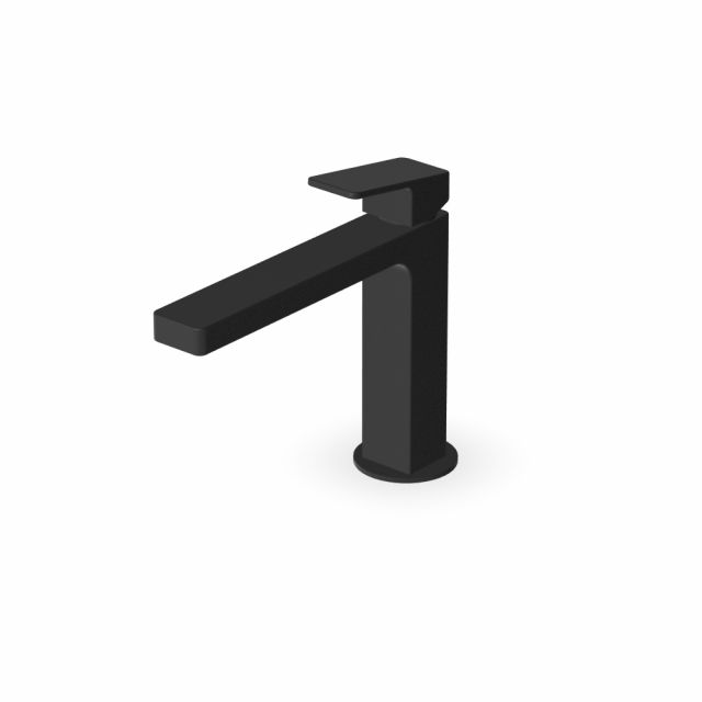 Zucchetti Jingle Miscelatore monocomando lavabo con aeratore ZIN695-Nero Opaco Goffrato