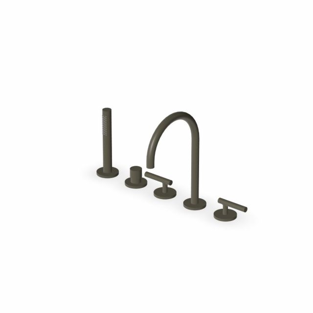 Zucchetti Pan S batteria bordo vasca a 5 fori ZPA5514-Matt Mirto