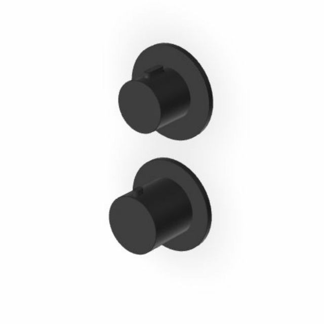 Zucchetti Pan S Miscelatore termostatico doccia con deviatore 2/3 vie ZPA806-Nero Opaco Goffrato