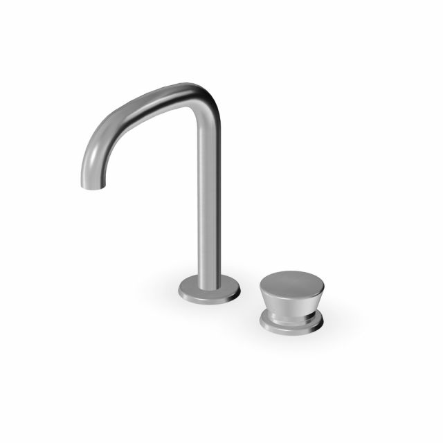 Zucchetti Sablier Miscelatore monocomando lavabo a 2 fori ZSL419.X-Acciaio Spazzolato