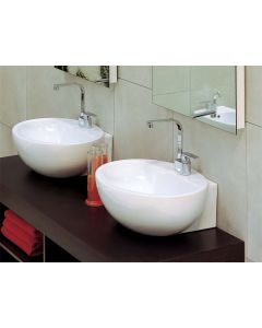 Flaminia Dip Wandhängendes Aufsatzwaschbecken 62 aus Keramik DP481