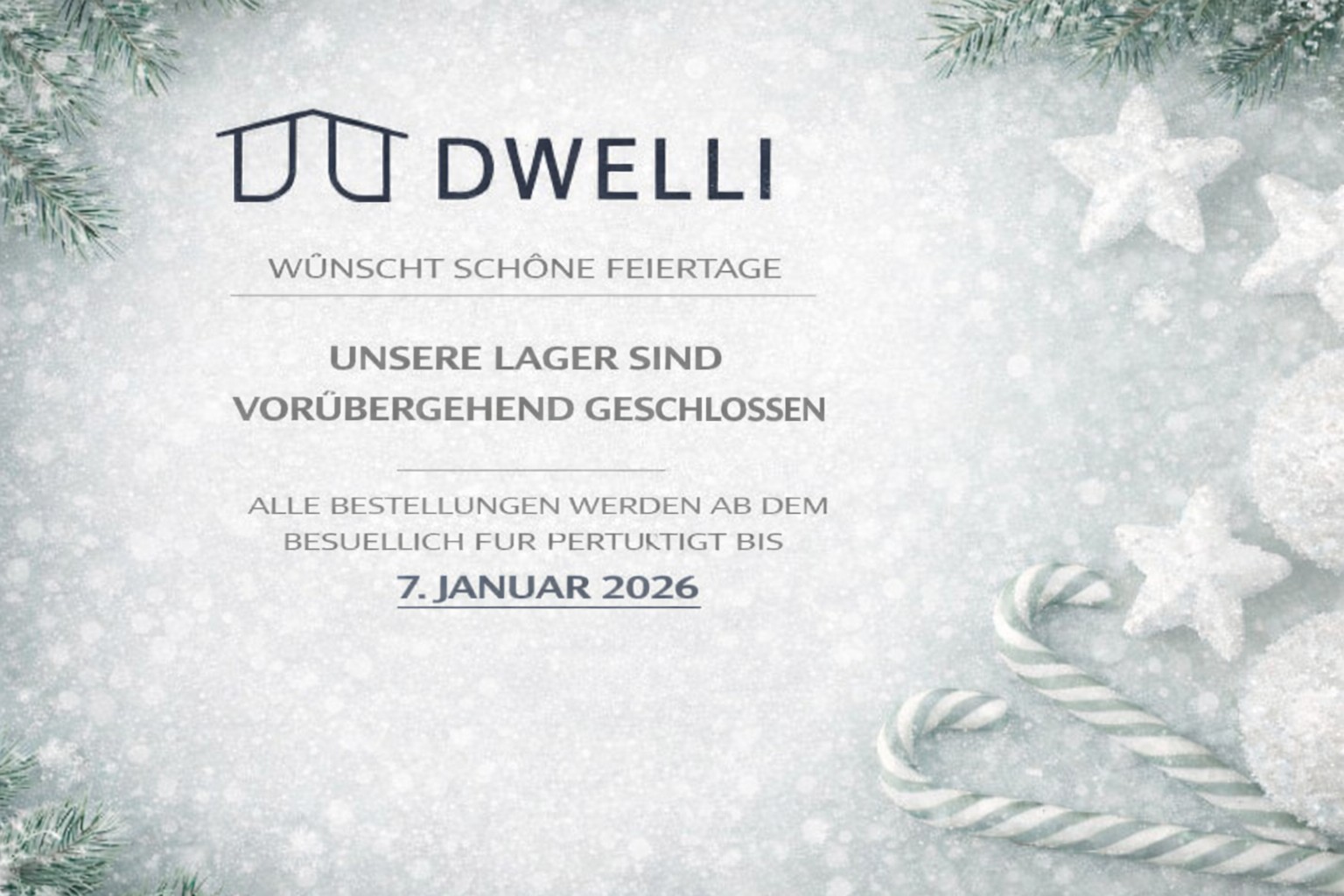 Weihnachtsferien Dwelli